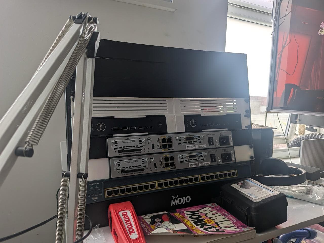 Home network build — router, switch and cabling